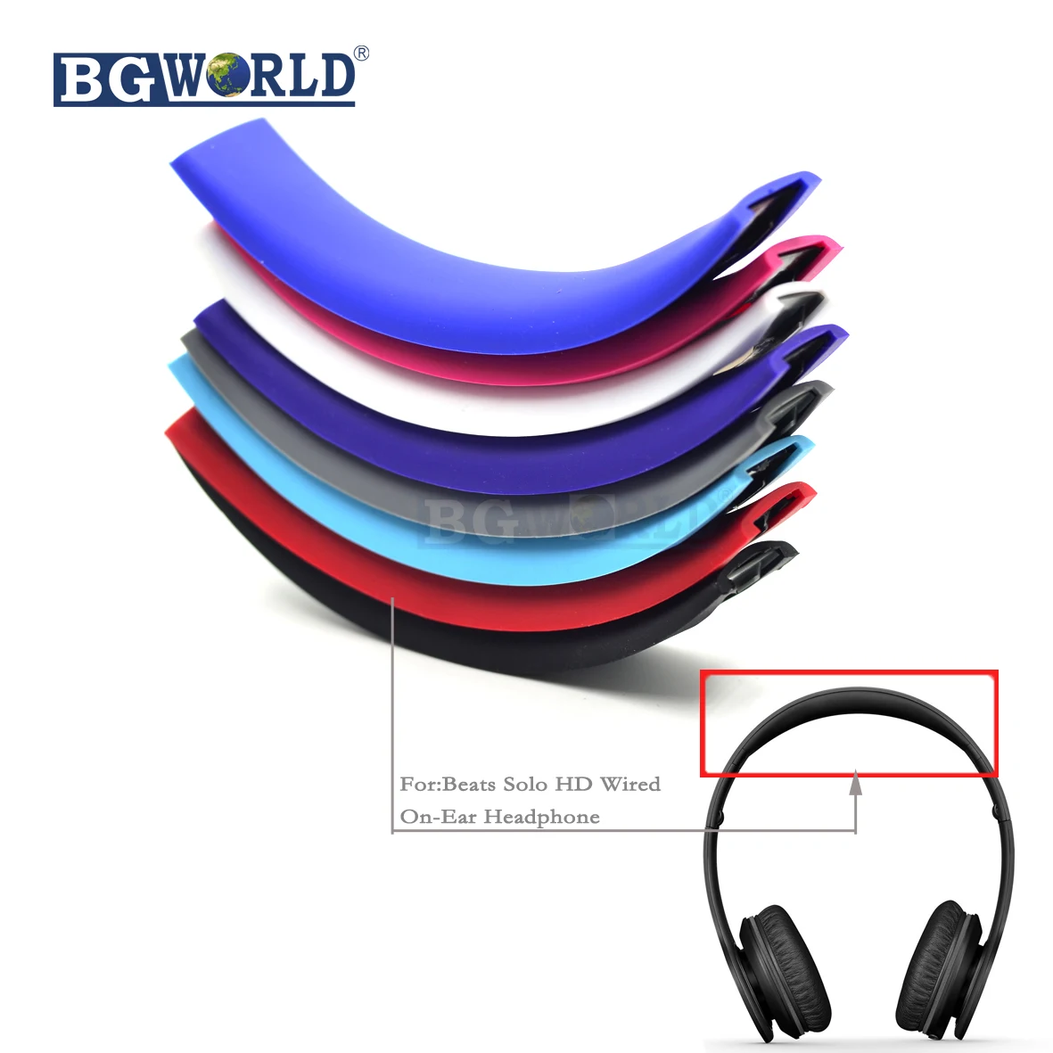 BGWORLD Подушка повязка на голову резинки части для beat solo и hd наушники гарнитура