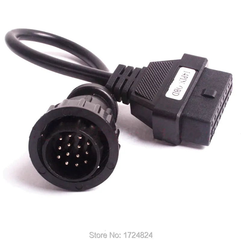 2017 New Arrival For MB Sprinter 14Pin To 16Pin OBD2 14 Pin OBD 2 OBDii Connection Adaptor Car Connector Cables | Автомобили и