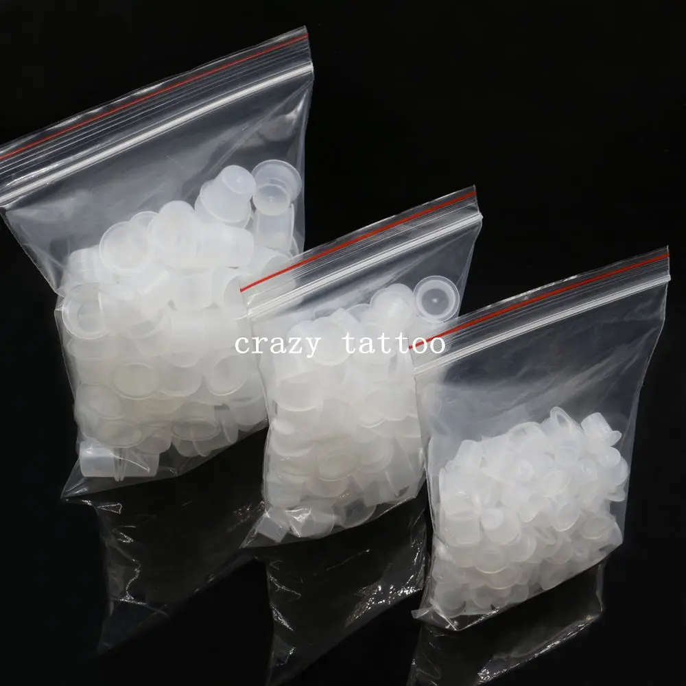 Пластиковые тату-чернила 300 шт. смешанные размеры #8 мм маленькие #11 средние #15