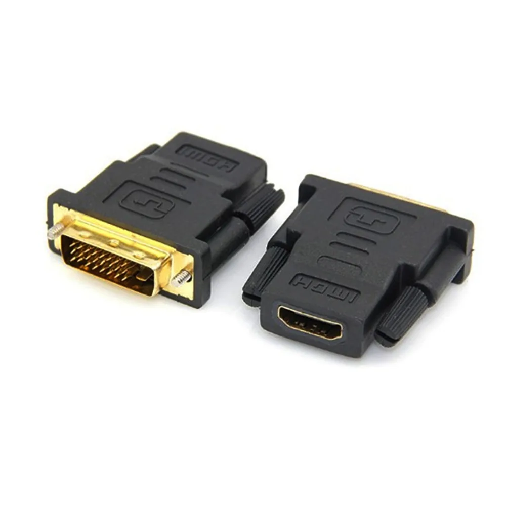 DVI 24 + 1 к HDMI совместимого адаптера кабели 24k позолоченный штекер конвертер Папа