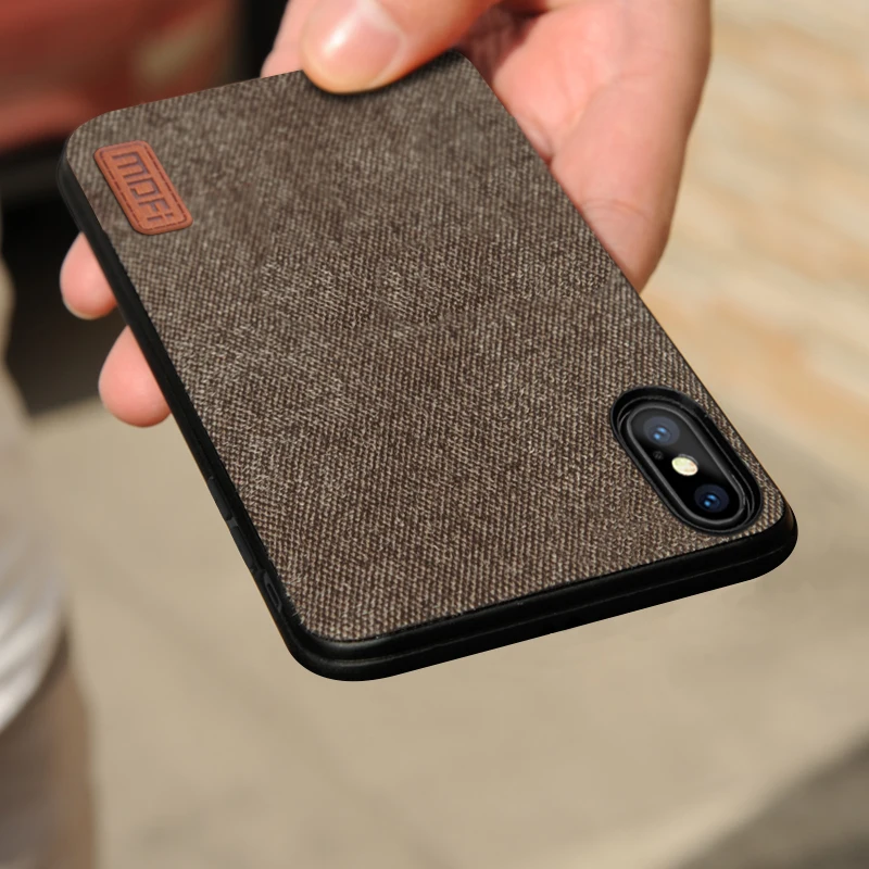 Чехол для iPhone X чехол MOFi твердая задняя крышка из поликарбоната IP мягкий ТПУ с