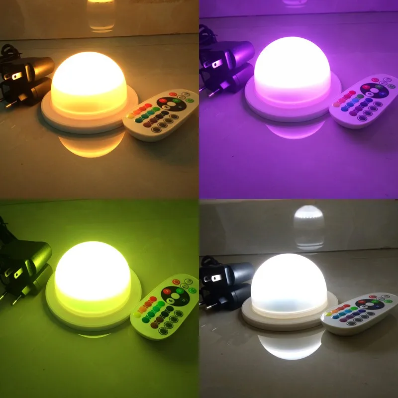 Бесплатная доставка беспроводной Перезаряжаемый RGB светодиодный светильник