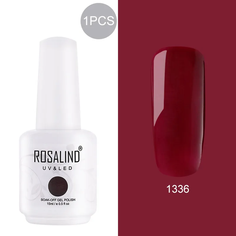 RH1336 ROSALIND 15 мл Лак для ногтей 1323-1532 гель-лаки для дизайна ногтей Маникюр УФ светодиодный лак для ногтей - Цвет: RH1336
