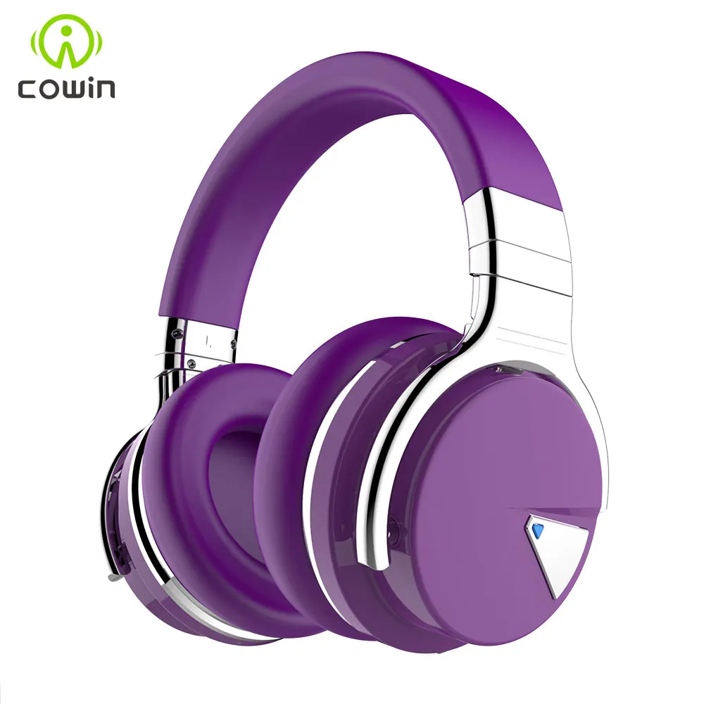 Cowin E/7 ANC Bluetooth наушники, беспроводная bluetooth гарнитура, громкая связь, глубокий бас, активные наушники с шумоподавлением, Накладные наушники