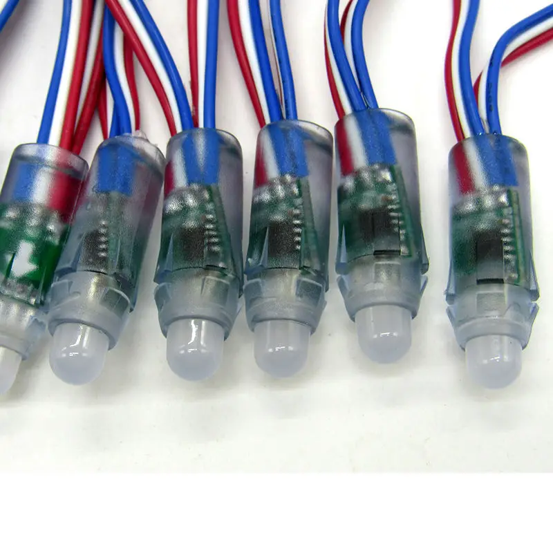 Полноцветный 5 в 12 мм WS2811 UCS1903 SM16703 rgb led pixel string light цифровой модуль 50