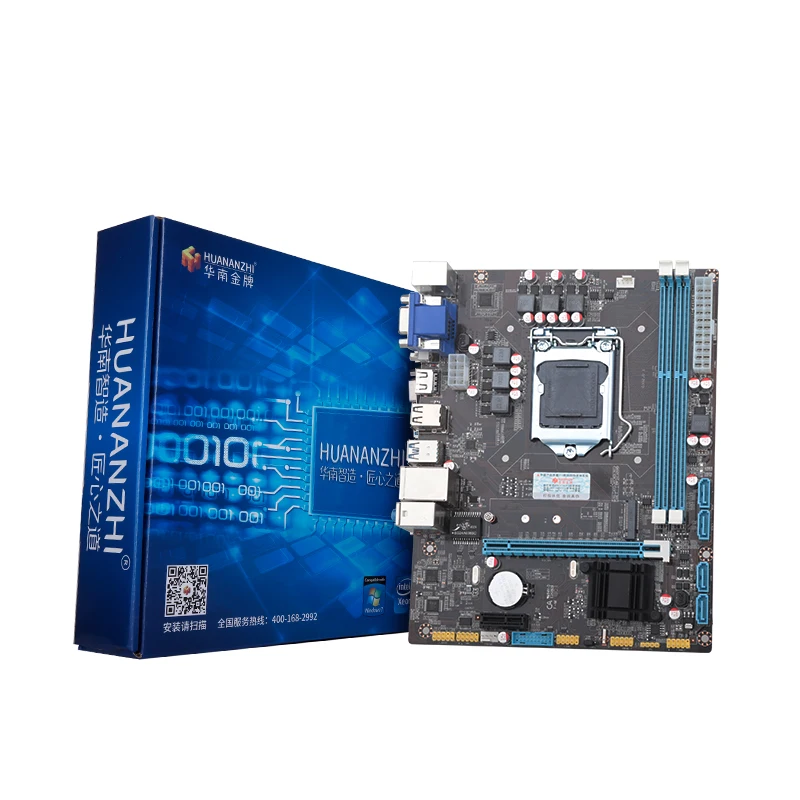 Брендовая материнская плата с VGA HDMI HUANAN ZHI H110 LGA1151 M.2 слотом ЦП Intel core i3 8100 RAM