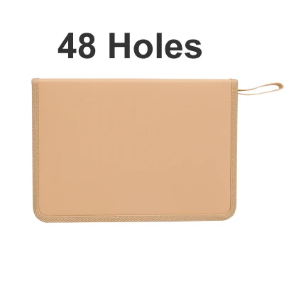48 Holes Khaki 36/48/72 отверстия складной Карандаш Чехол холст профессии уголовного школьный пенал для карандашей для детей Цветной художественный маркер для белой доски сумка ящик для хранения - Цвет: 48 Holes Khaki
