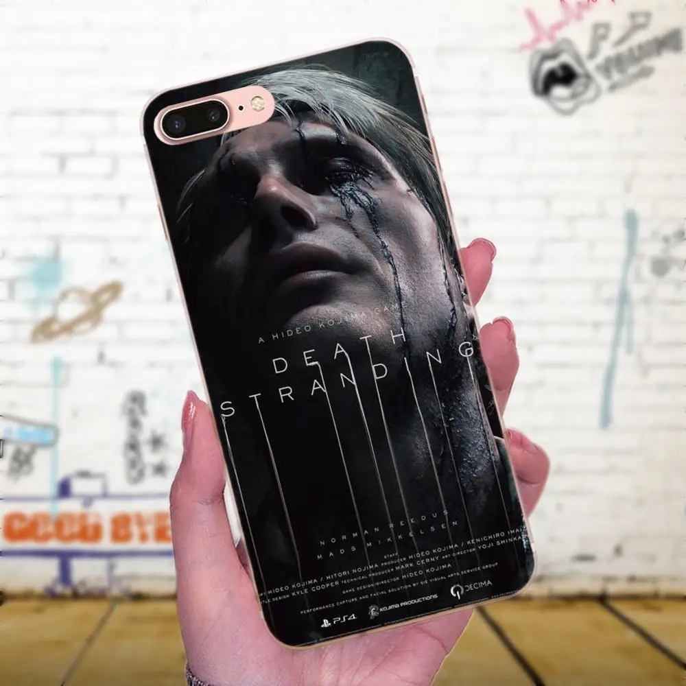 Мягкий чехол для мобильного телефона Apple iPhone X XS Max XR 4 4S 5 5C 5S SE 6 6S 7 8 Plus Death Stranding