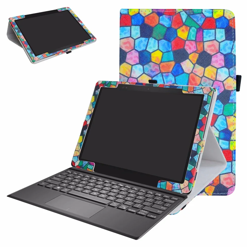 Высококачественный чехол для 12," Dell Latitude 5285 Tablet из искусственной кожи со складной подставкой 2в1