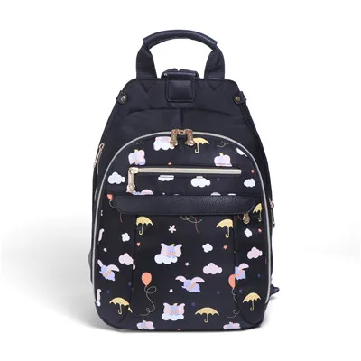 Мини LAND Mommy Пеленки сумки мультфильм мама сумки Мумия рюкзак для подгузников для ребенка сумка для прогулки с ребенком MPB82 - Цвет: MPB82-black