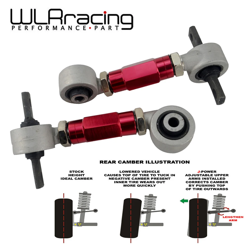 WLR RACING левый + правый задний комплект для HONDA ACURA CIVIC INTEGRA CRX Rear Camber ARM KiT EG EK DC2 EF WLR9851|kit