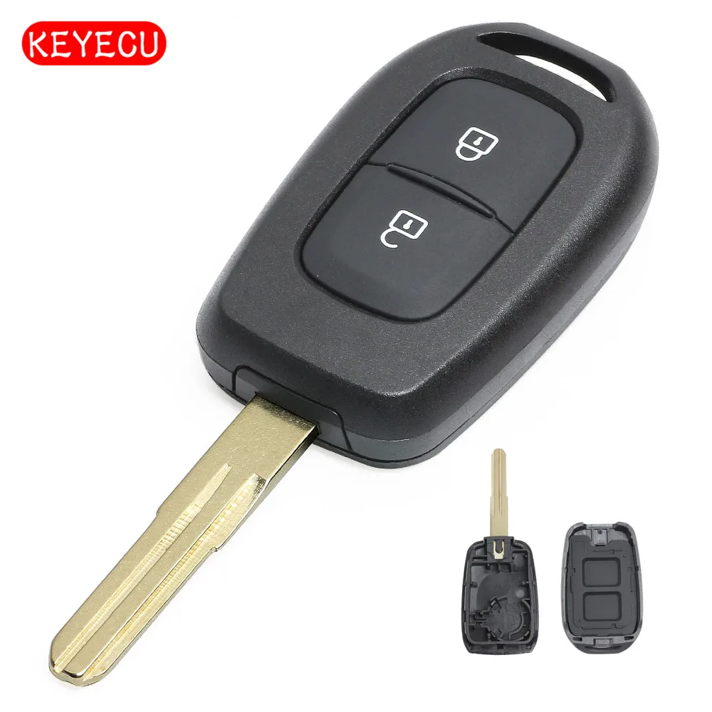 Чехол Keyecu для дистанционного ключа чехол с 2 кнопками Renault Duster VW Clio 4 Master 3 Logan