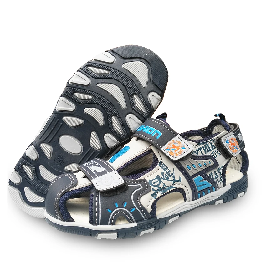 Ортопедические сандалии для мальчиков из ПУ кожи с поддержкой свода стопы