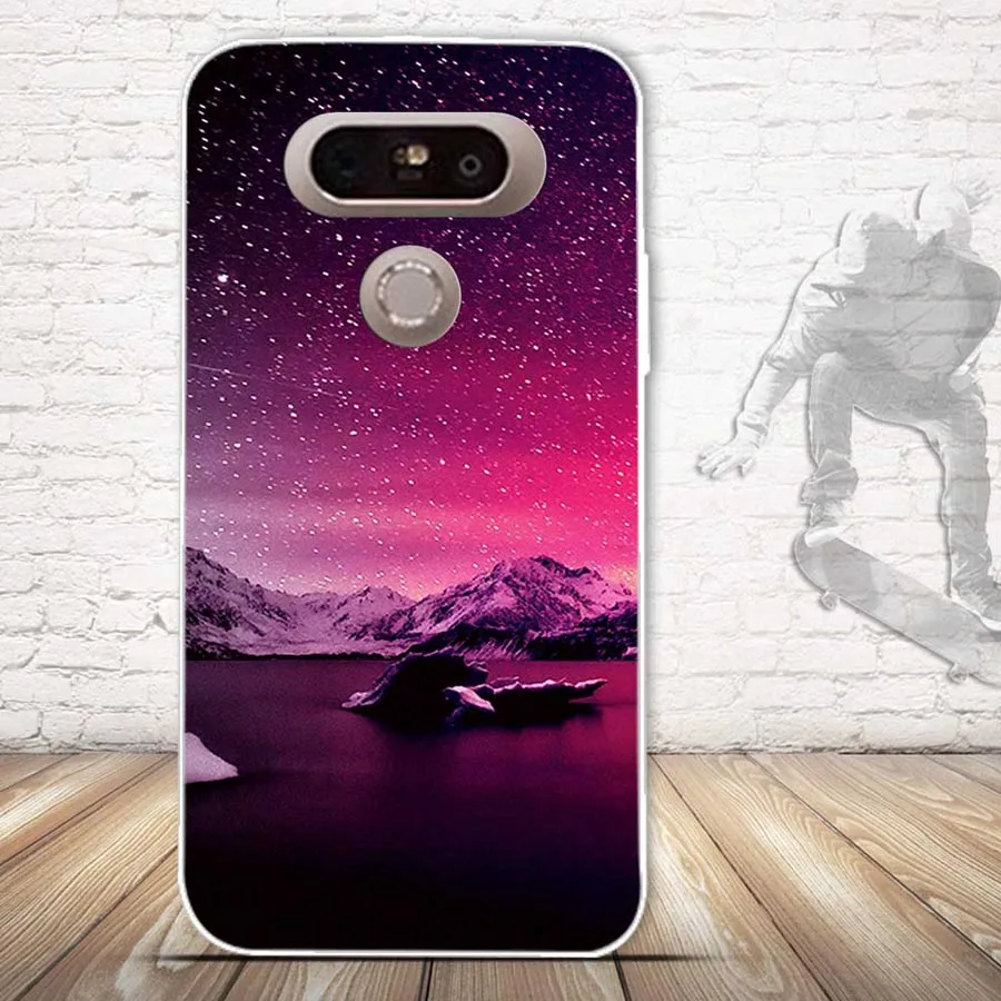 Мягкий чехол из ТПУ для Coque LG G5 силиконовый с рисунком черепа задняя крышка Funda H830