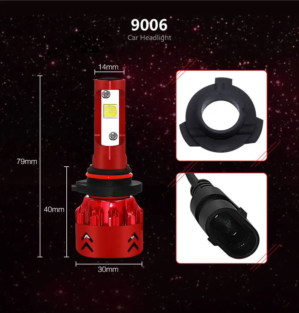 Yiray светодиодная лампочка света автомобиля H4 H7 H11 H1 светодиодный 9005/HB3 9006/HB4 80 Вт 9600Lm автомобильные лампы для передних фар Противотуманные фары 6000 K 12 V Mini7
