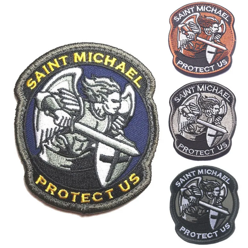 Военный Патч Saint Michael армейский военный 3D знак нарукавная нашивка|us patch|armband