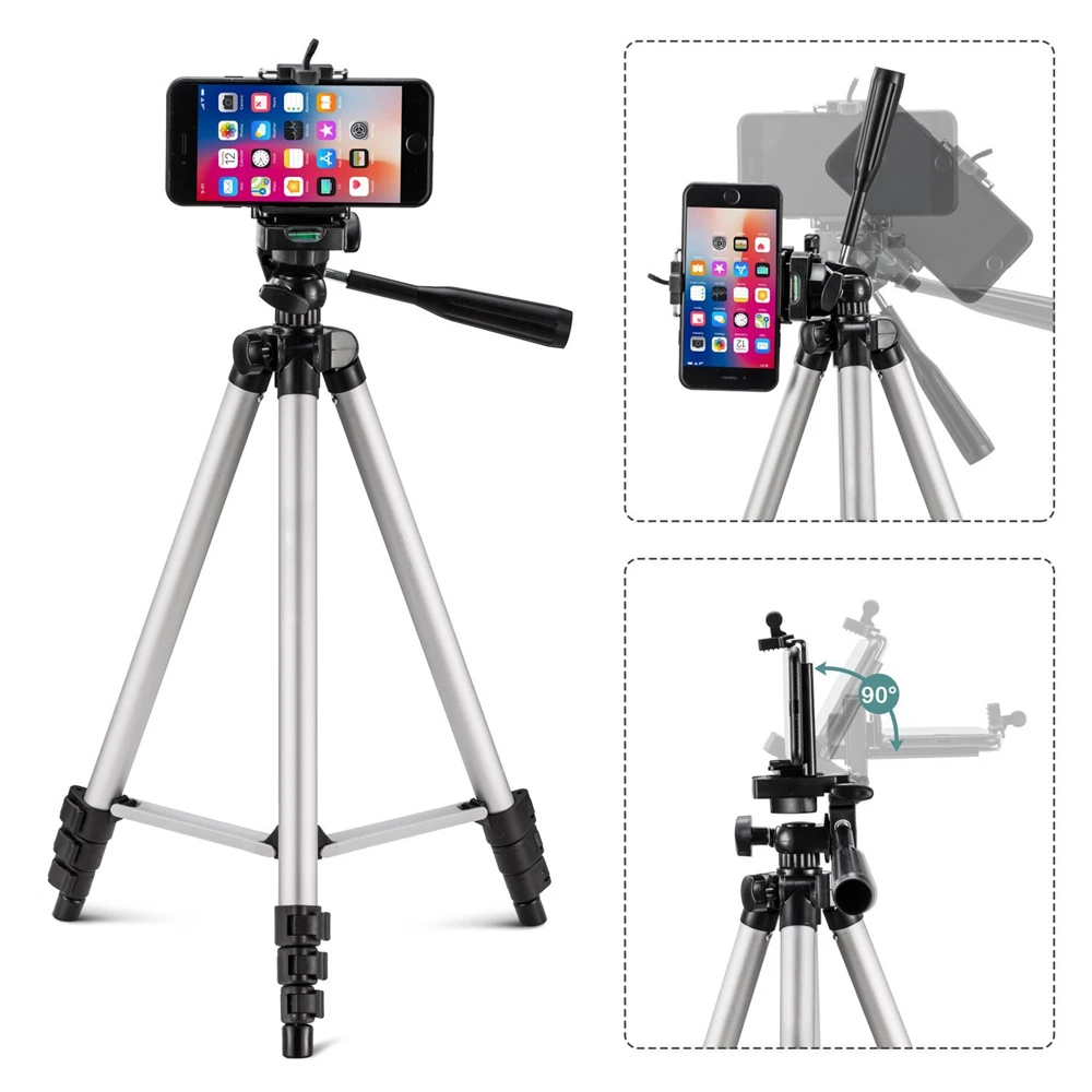 Портативный штатив для камеры легкий Трипод 50 дюймов с рокер iPhone Samsung Canon Nikon Sony