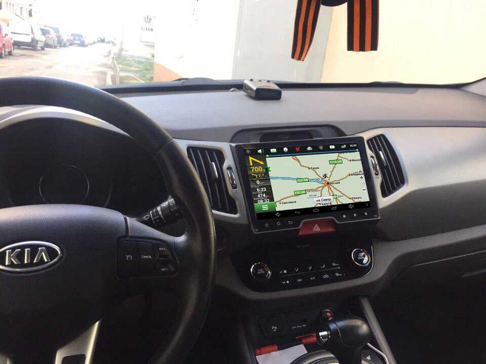1024*600 Android 6 0 Автомобильный dvd для KIA sportage 2009 2016 car pc Штатная навигация gps 2din