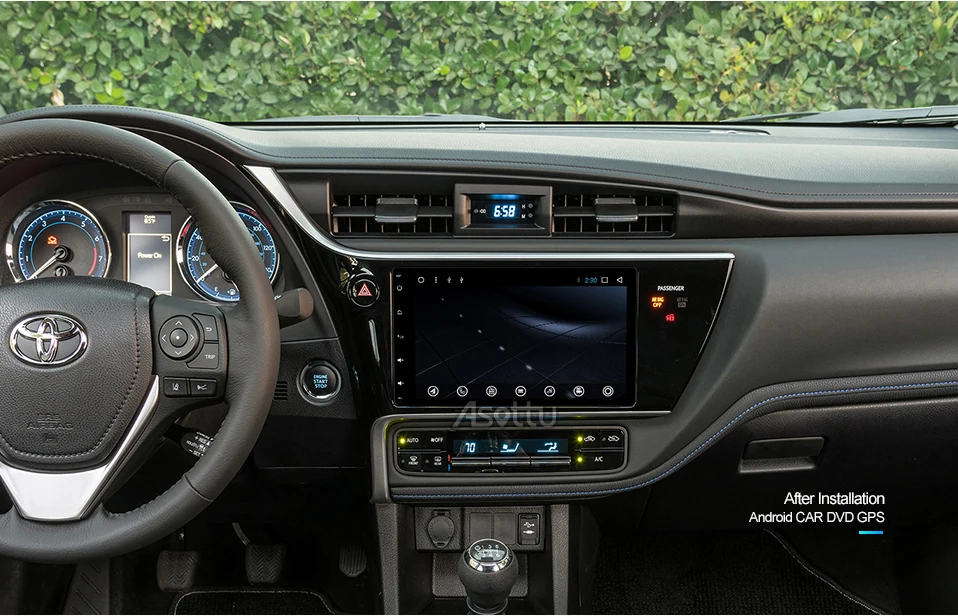 Asottu DSP android 9,0 px30 автомобильный DVD для Toyota Corolla Auris Fortuner Estima vios Innova gps навигация