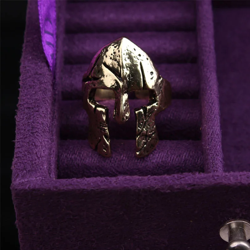 2017 Fashion Jewelry Viking Vintage Adjustable Spartan Mask Helmet Ring Kask Halka Erkekler Stainless Steel Rings For Women Men | Украшения