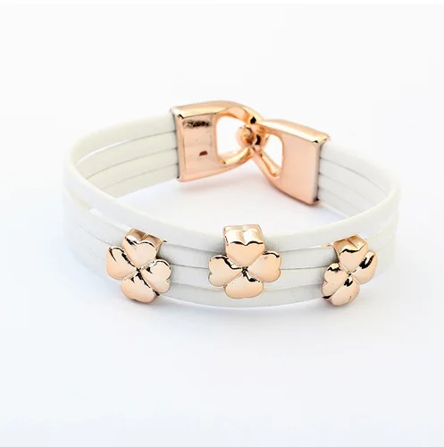 Min. order $10(Mix order) Fashion a clover bracelet European and American fashion new contracted bracelet|bracelet|bracelet butterflybracelet glow |