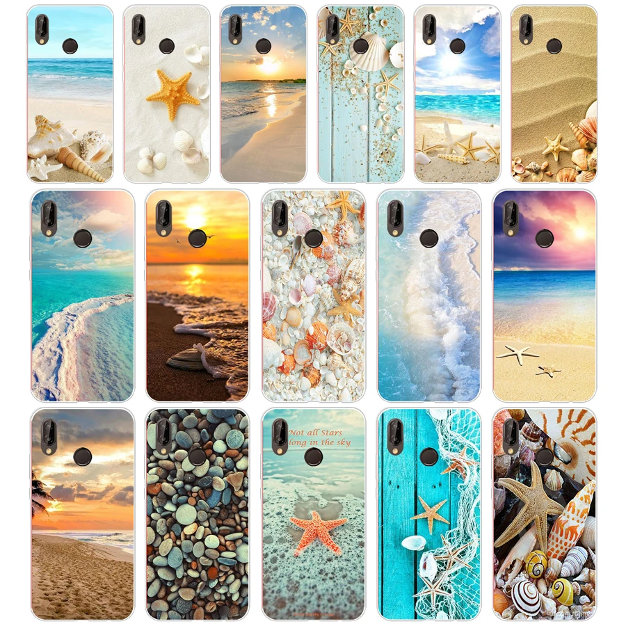 Мягкий силиконовый чехол из ТПУ 08 ZX Beach sea для Huawei Nova 3 3i p9 p10 p20 p30 pro lite сотового