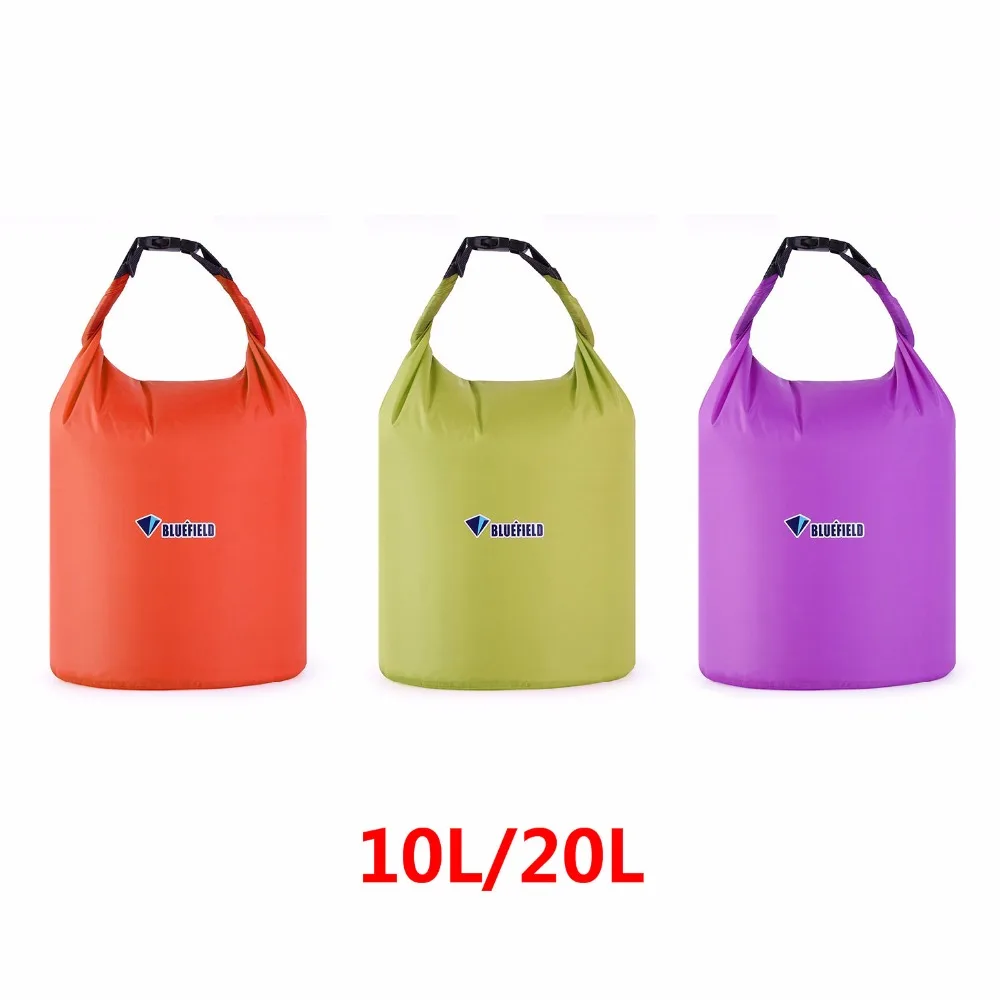 Bluefield 10L/20L открытый плавательный водонепроницаемый мешок для воды кемпинг