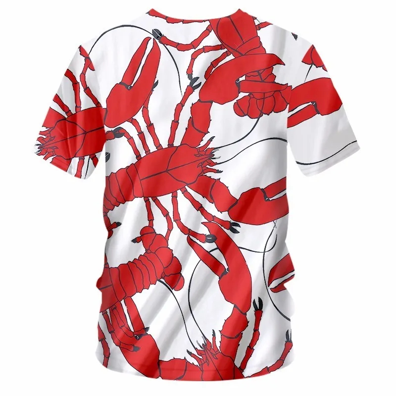 OGKB 2018 летние топы классная футболка с v образным вырезом Красная 3D принтом