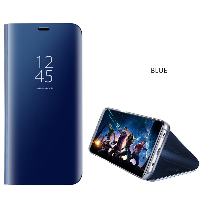 Умный роскошный зеркальный флип чехол для Samsung Galaxy M30 M20 M10 A70 A30 A50 A40 A20 A10 A60 A90 A80