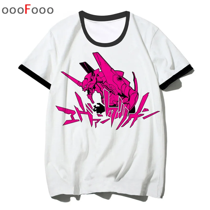 Футболка Evangelion ATTACK ANGEL, Мужская футболка EVA, топ с круглым вырезом, летняя футболка с рисунком для мужчин, мужская/wo Мужская футболка в стиле хип-хоп