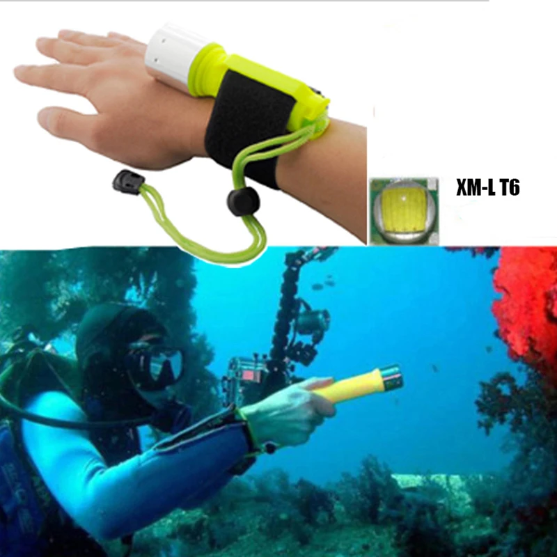 Фонарик для дайвинга светильник фонарь Новые водонепроницаемые светодиодные