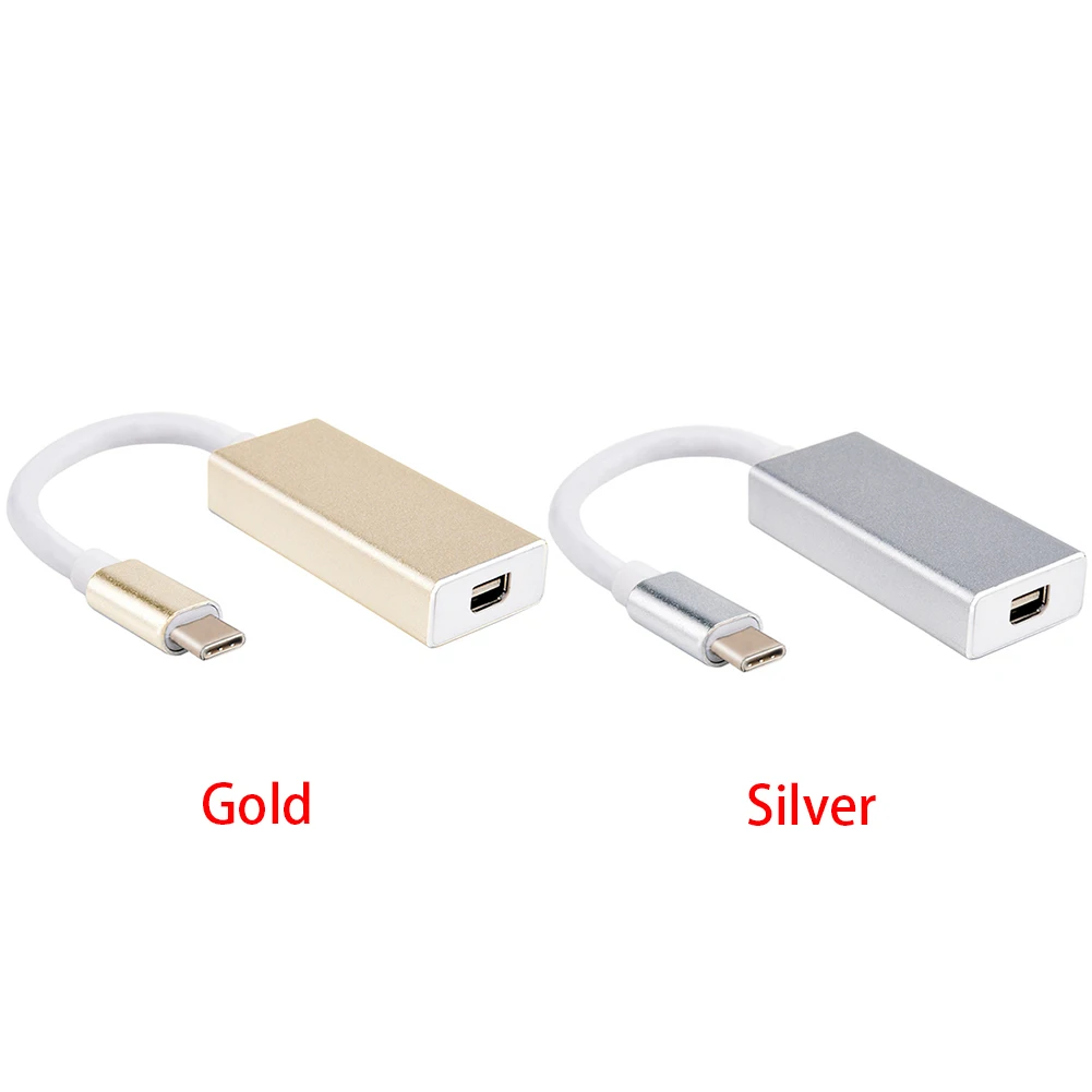 USB C к Mini DP адаптер видео 1080 P конвертер кабель аудио мужчин и женщин HD для Apple MacBook |
