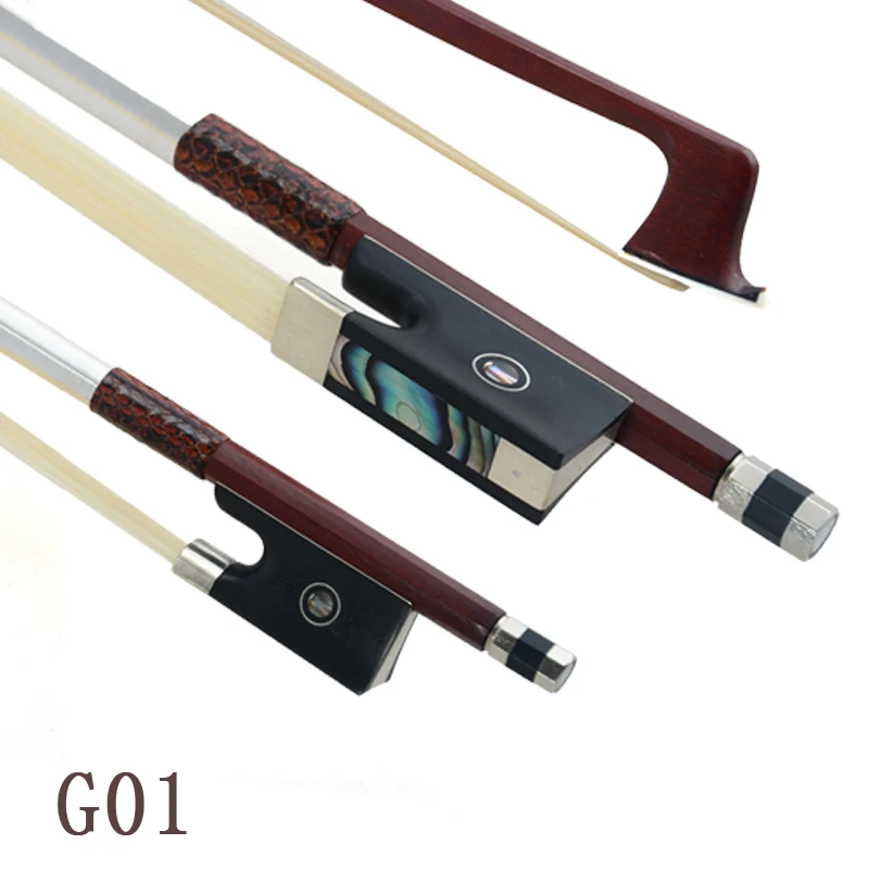 Высокое качество Кристина скрипка Бант G01 Пастельное дерево чистый белый конь 1/8