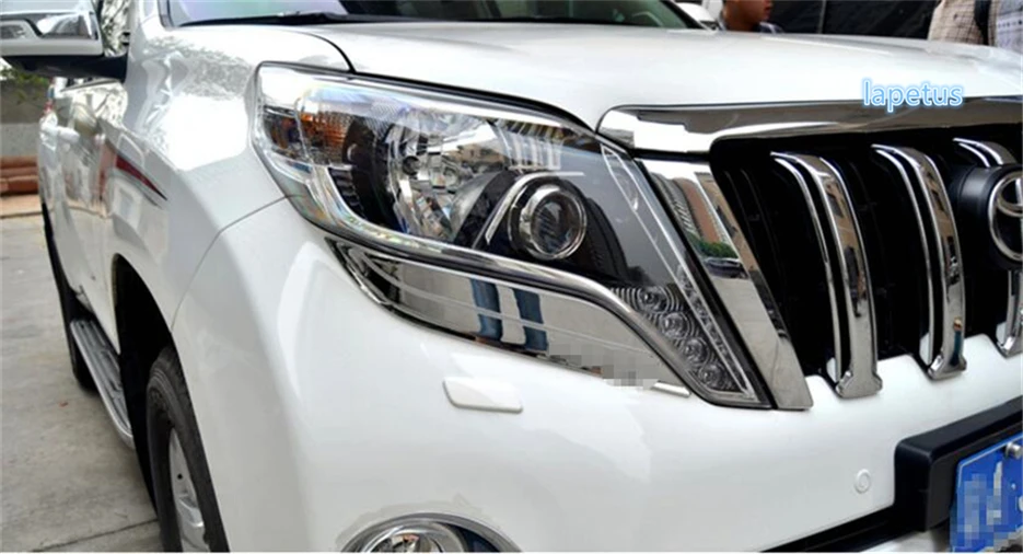 Lapetus ABS хромированные передние фары лампы для век накладка 2 шт подходит Toyota Land