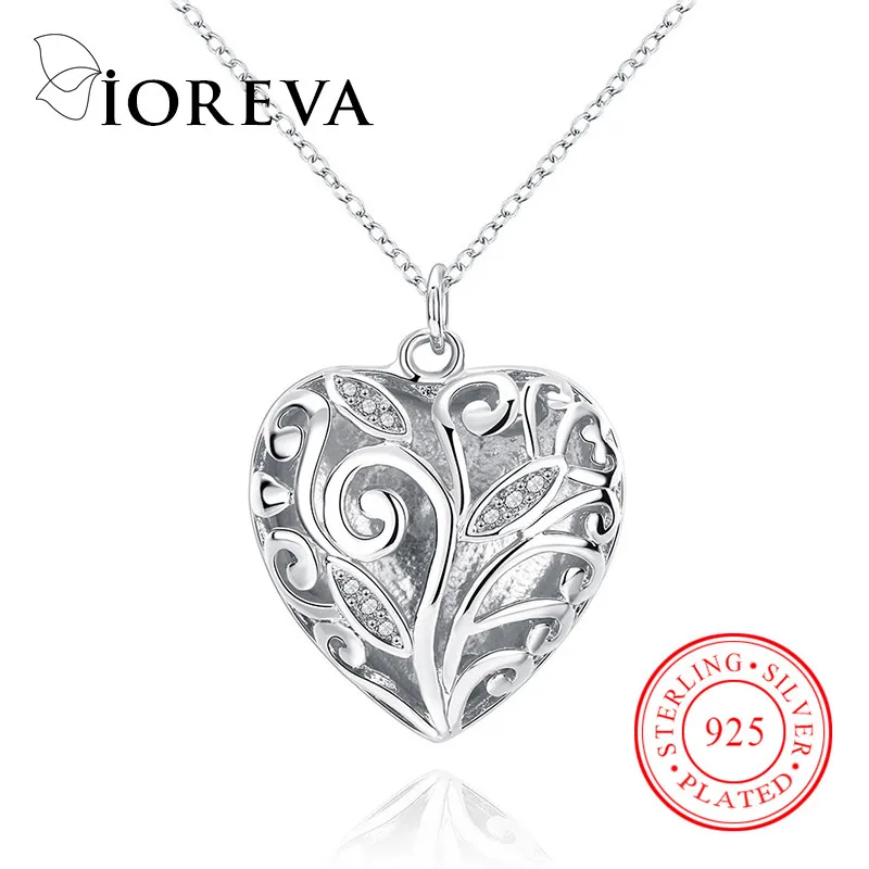 Сердце любовь цепи ожерелья & подвески посеребренная листья choker ожерелье женщины
