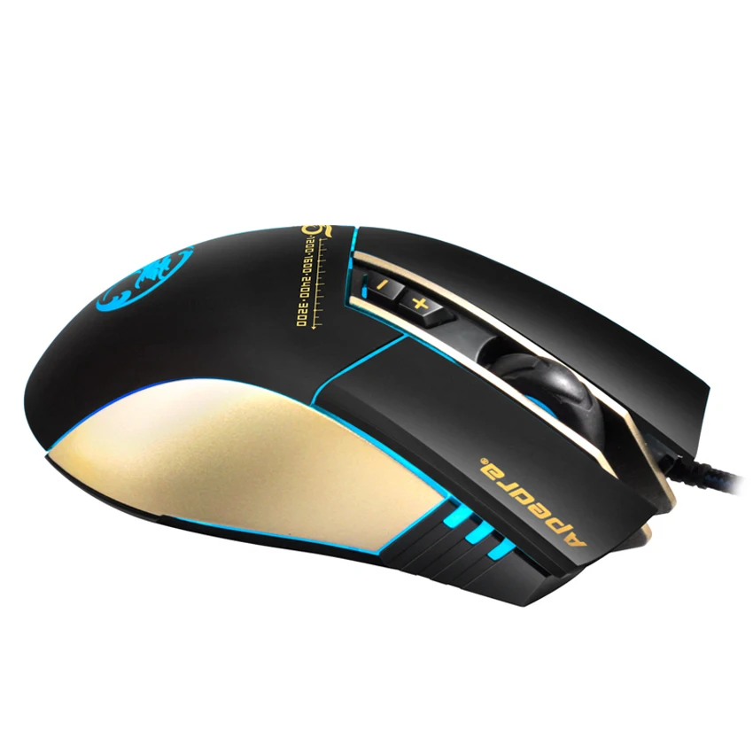 APEDRA новая USB Проводная компьютерная мышь 3200DPI макро программа оптическая игровая