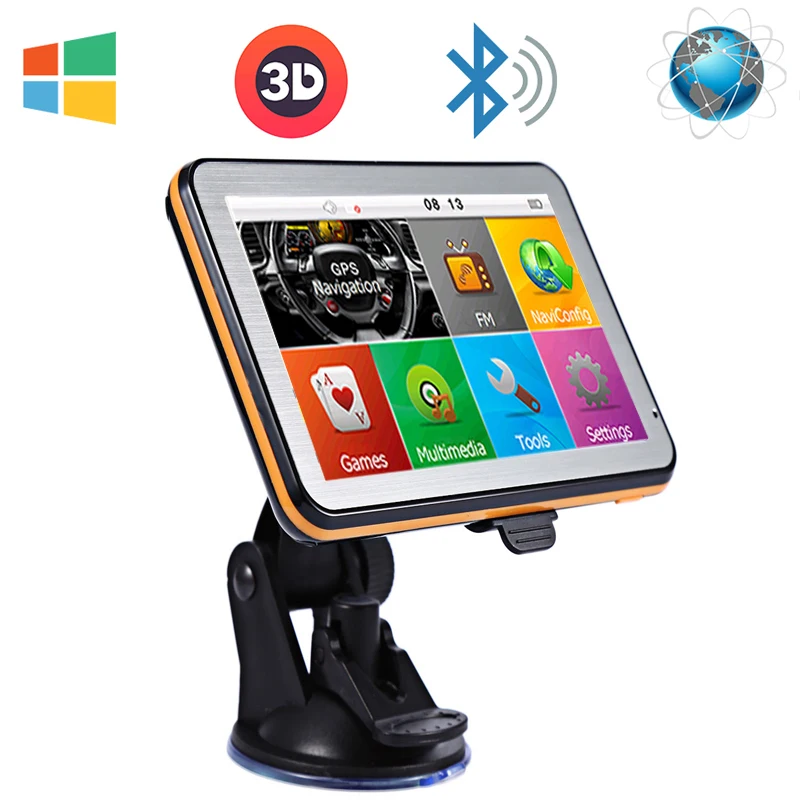 

5`` 8G Truck Car Vehicle GPS Navigation TFT LCD Touch Screen CE 6.0 Voice Guidance Navigator gps Multifunction Free Maps