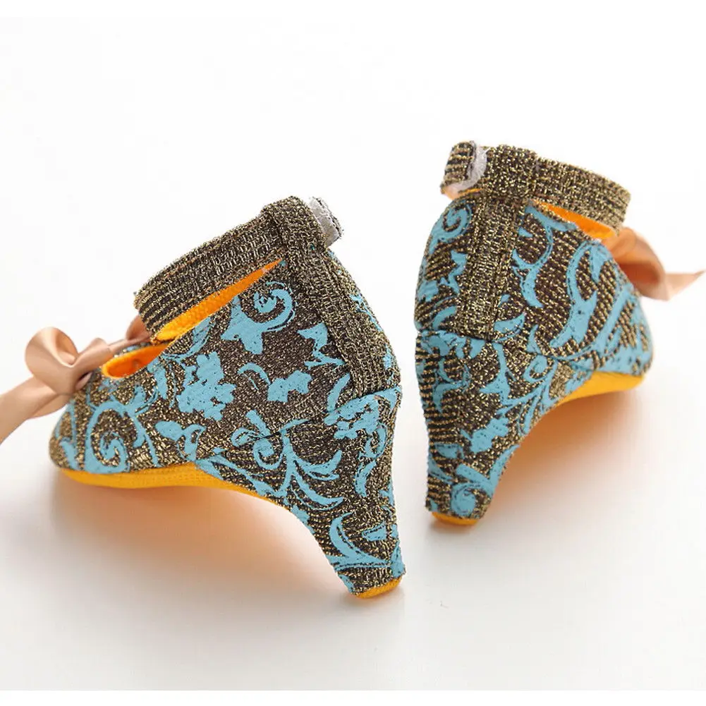 Новинка 2019 года весенняя обувь для новорожденных девочек на высоком каблуке с