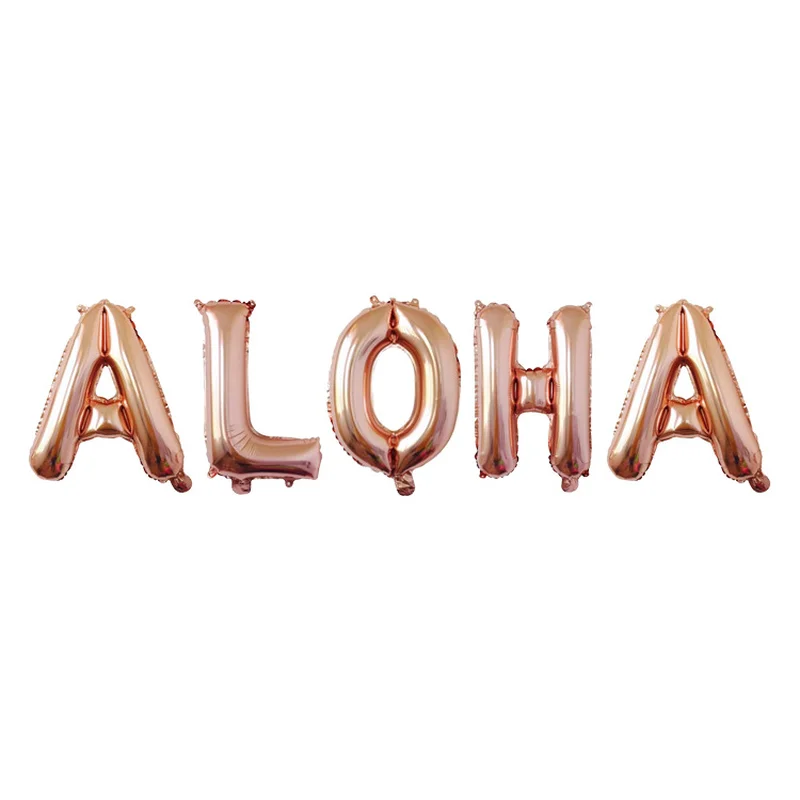 16-дюймовая алюминиевая фольга с надписью ALOHA фламинго аксессуары для вечерние РА