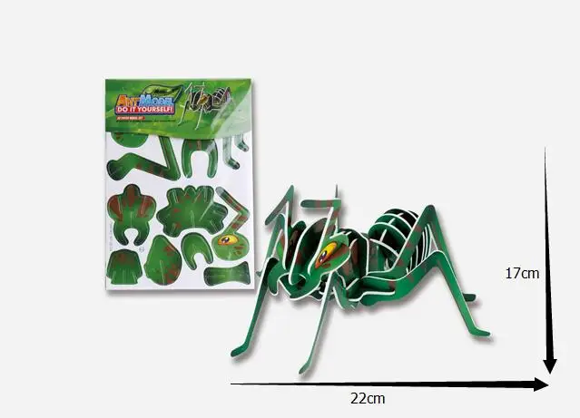 3D puzzle 2016 новые детские развивающие игрушки мерного головоломки муравей DIY для