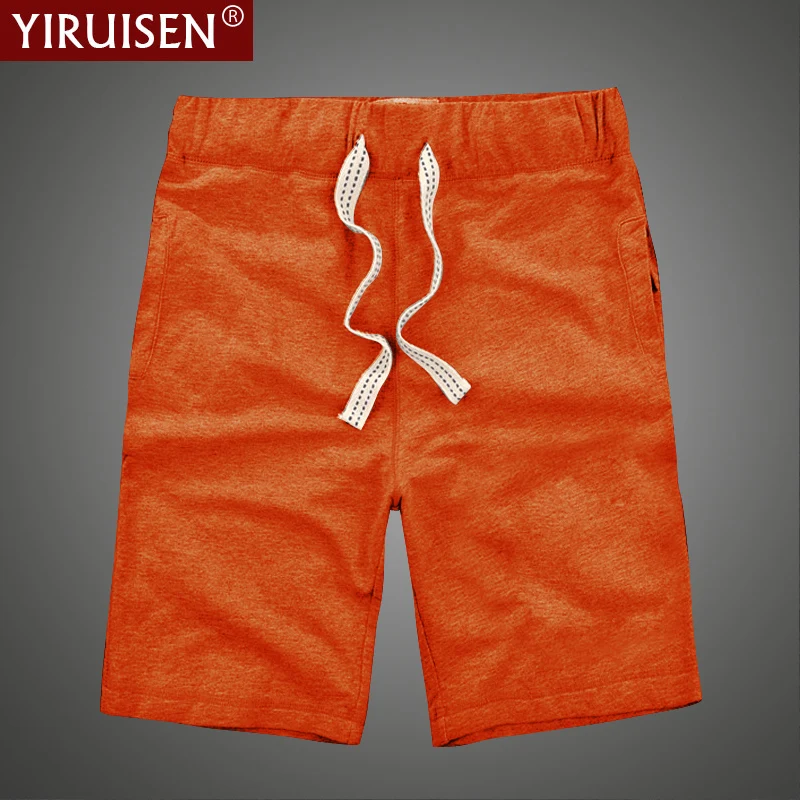 Шорты YIRUISEN мужские с кулиской Брендовые повседневные короткие штаны из 100% хлопка