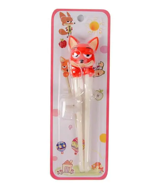 5 шт. в розничной упаковке детские палочки для еды с рисунком лисы начинающих