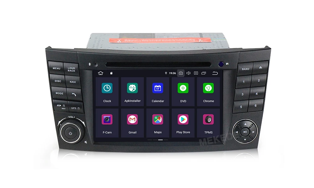 MEKEDE Android 9,0 ips DSP сенсорный автомобильный dvd-плеер с экраном для Mercedes Benz E-Class W211 E200 E220 E300 E350 четырехъядерный Wifi радио