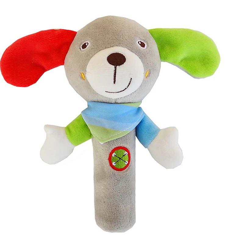 Детская милая плюшевая погремушка с ручками BB палка крылья колокольчик слон