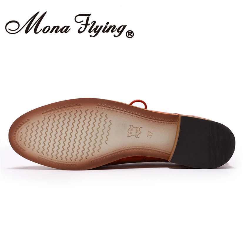 Mona Flying/Женские Кожаные Туфли-оксфорды; туфли дерби; повседневные крокодиловые туфли на плоской подошве со шнуровкой; женская обувь; A068-E2