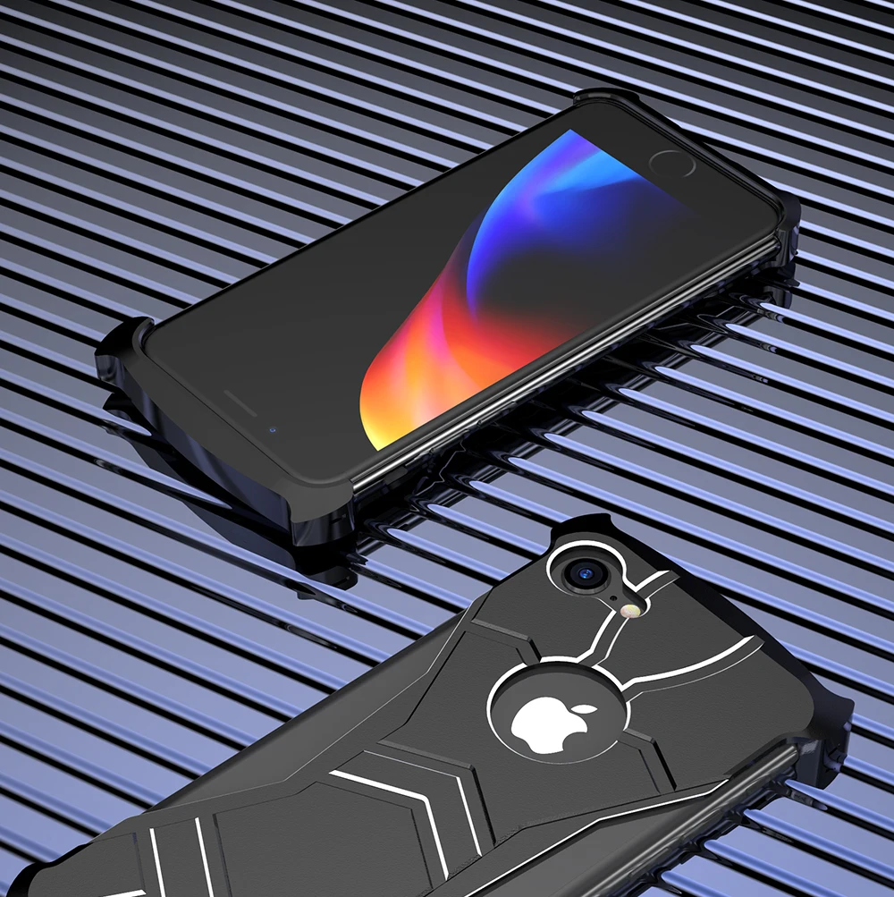 Роскошные чехлы для телефонов R-Just Panther для iPhone XR XS X XS MAX 7 8 Plus ультра тонкий магнитный адсорбционный металлический чехол для iPhone8