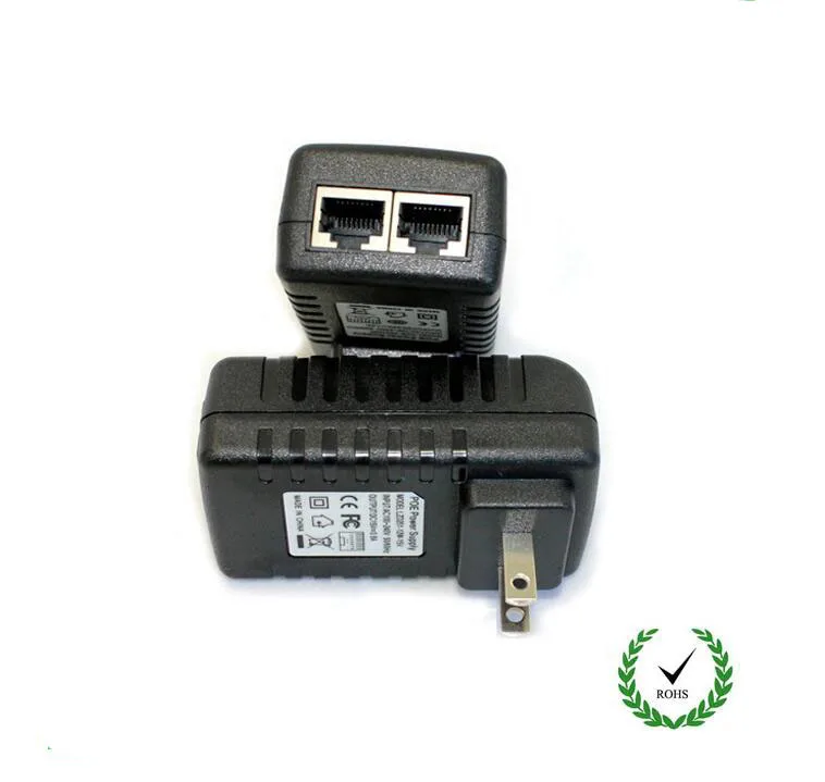 POE 48 В 0.5a poe инжектор ЕС США дюбеля Ethernet-адаптер для IP Камера Мощность Over Ethernet
