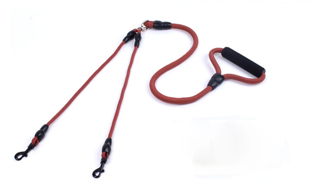 1 шт./лот удлиненный двойной поводок для собак без запутывания два питомца