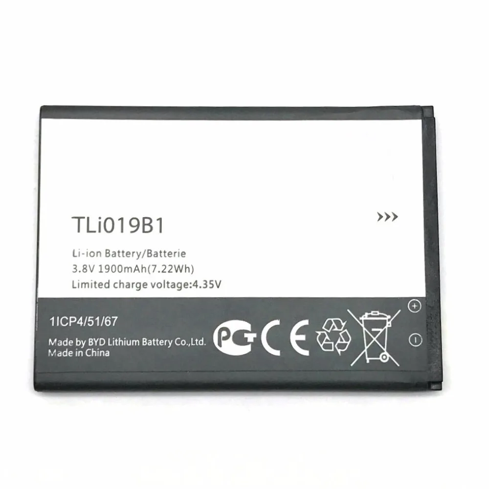 Новый аккумулятор TLi019B1 TLi019B2 1900mAh 3 8 V для ALCATEL Onetouch OT991 6010 мобильный телефон + трек
