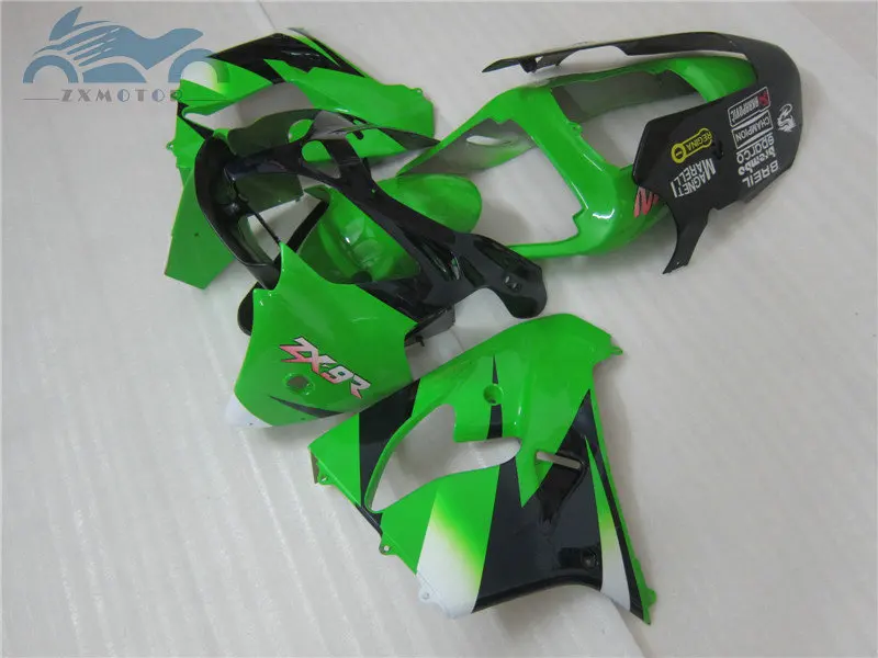 Пользовательские мотоцикла ABS обтекатель комплект для Kawasaki Ninja ZX 9R обтекатели 2002